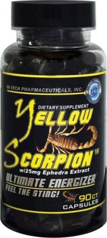 Yellow Scorpion, 90 pcs, Hi-Tech Pharmaceuticals. Fat Burner. Weight Loss Fat burning 