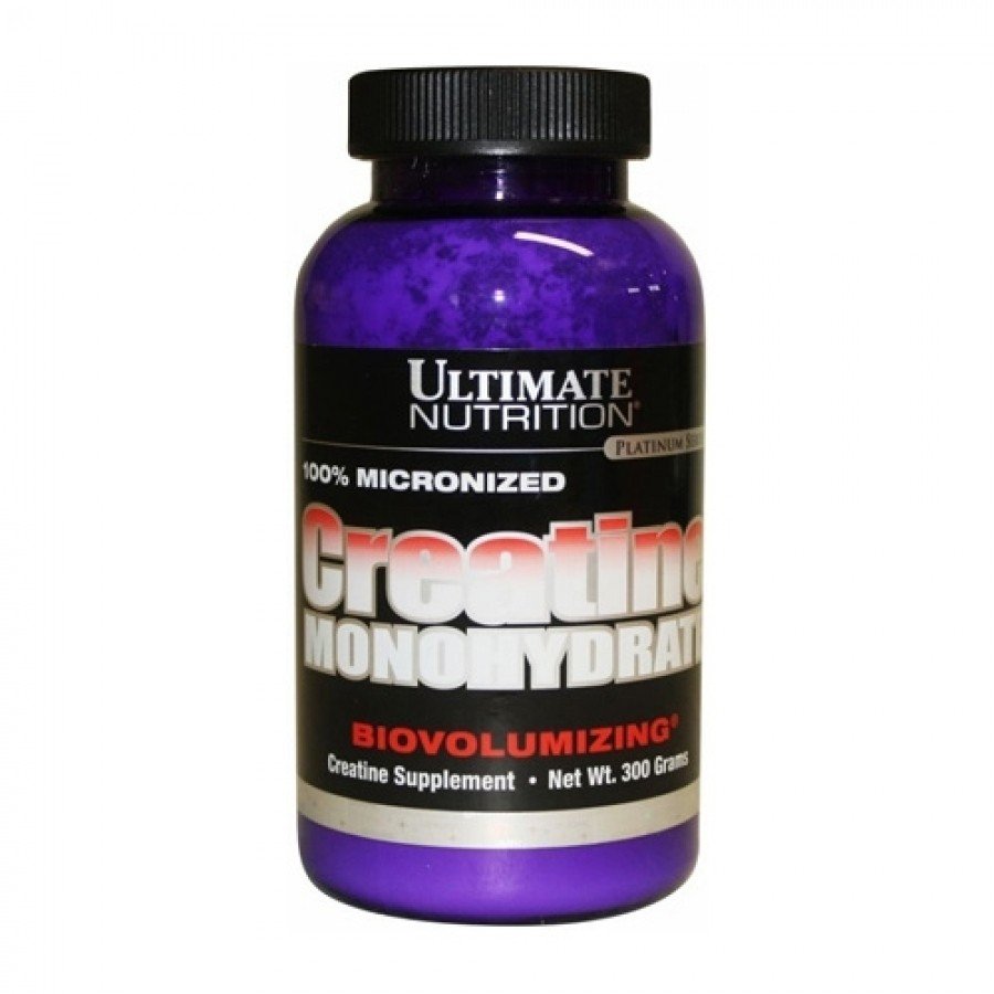 Creatine Monohydrate, 300 g, Ultimate Nutrition. Creatine monohydrate. Mass Gain Energy & Endurance Strength enhancement 