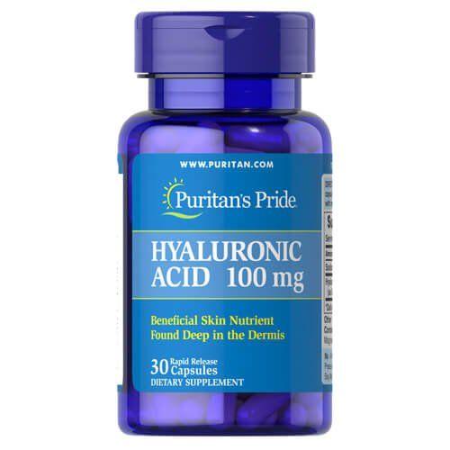 Гіалуронова кислота Puritan's Pride Hyaluronic Acid 100 mg 30 caps,  ml, Puritan's Pride. Special supplements. 