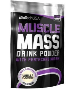Muscle Mass, 1000 g, BioTech. Gainer. Mass Gain Energy & Endurance recovery 