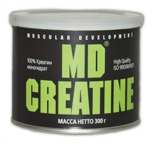 Creatine, 300 g, MD. Creatine monohydrate. Mass Gain Energy & Endurance Strength enhancement 