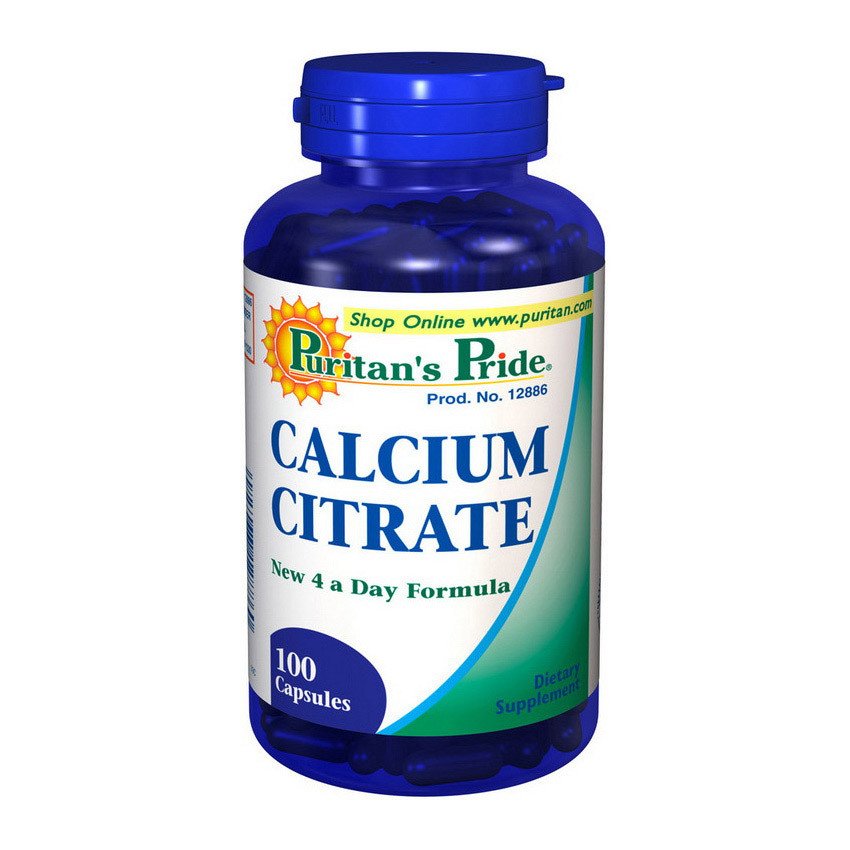 Кальций цитрат Puritan's Pride Calcium Citrate (100 капс) пуританс прайд,  мл, Puritan's Pride. Кальций Ca. 