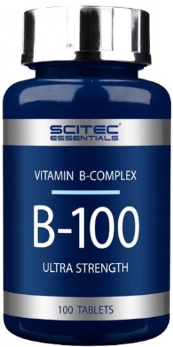 Scitec Essentials B-100, 100 шт, Scitec Nutrition. Витамин B. Поддержание здоровья 