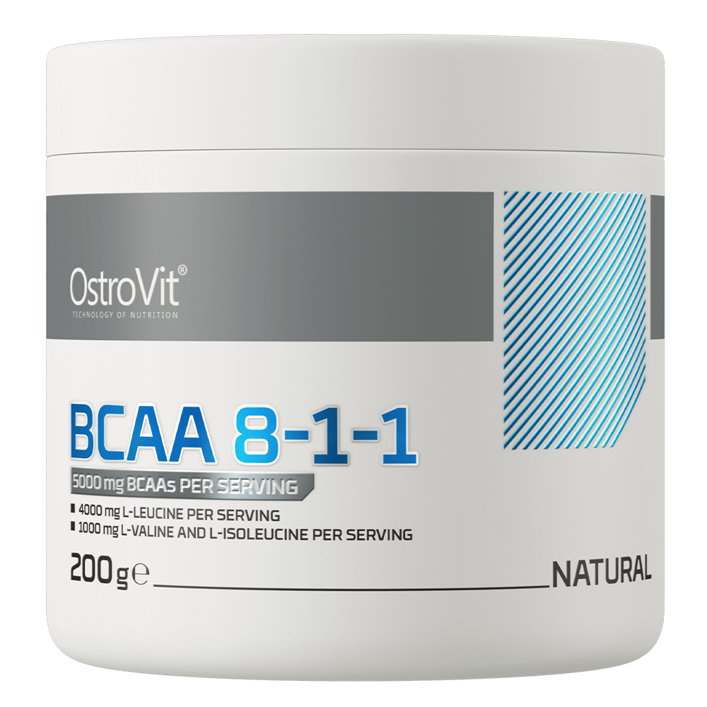 OstroVit Амінокислоти OstroVit BCAA 8-1-1 200 g Natural, , 200 г