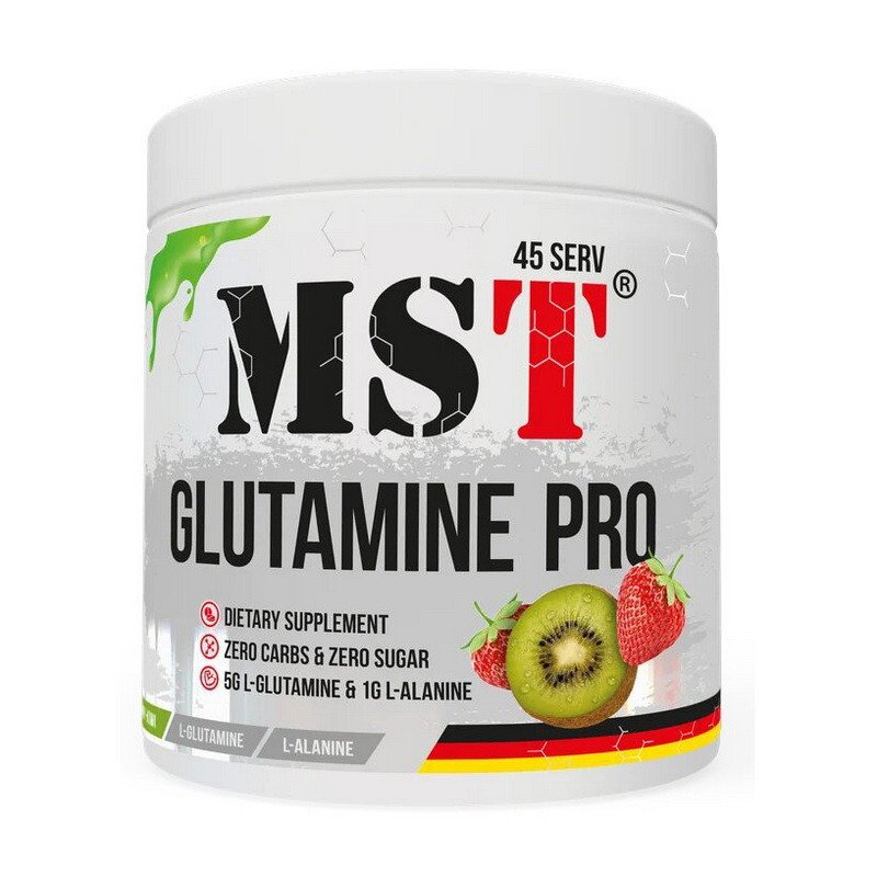 MST Nutrition Глютамин MST Glutamine Pro zero 315 грамм Киви Клубника, , 