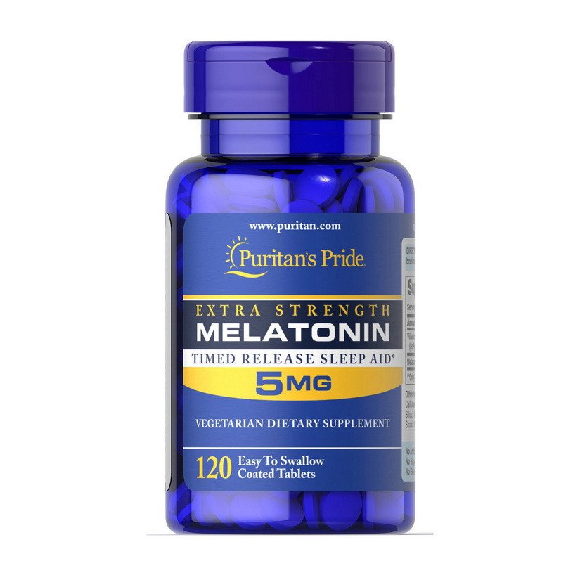 Puritan's Pride Мелатонин Puritan's Pride Melatonin 5 mg (120 таб) пуританс прайд, , 120 