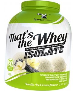 That's the Whey Isolate, 2270 g, Sport Definition. Whey Isolate. Lean muscle mass Weight Loss recovery Anti-catabolic properties 