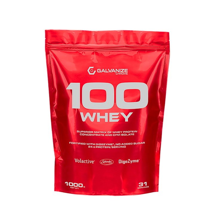 Протеин Galvanize Chrome 100% Whey, 1 кг Клубника-белый шоколад,  мл, Galvanize Nutrition. Протеин. Набор массы Восстановление Антикатаболические свойства 