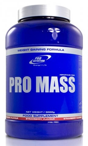 Pro Mass, 3000 g, Pro Nutrition. Gainer. Mass Gain Energy & Endurance recovery 