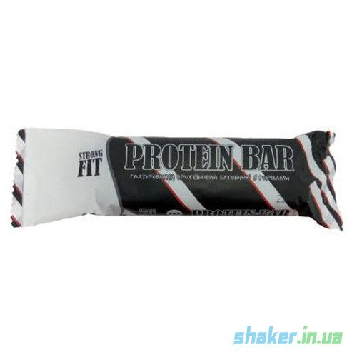 Strong FIT Протеиновый батончик Strong FIT Protein Bar (60 г) стронг фит чорний шоколад, , 60 