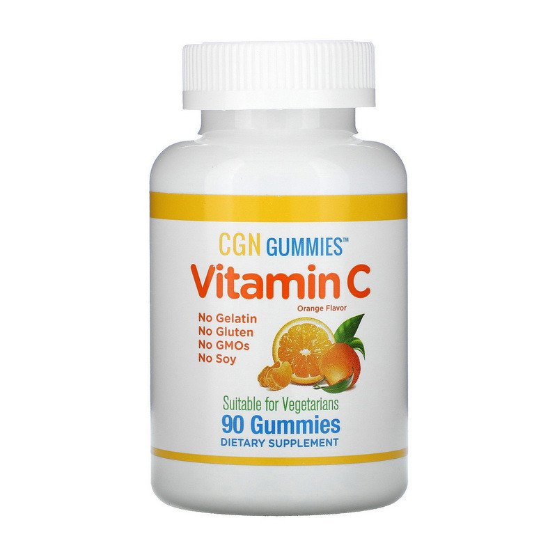 California Gold Nutrition Детский витамин С California Gold Nutrition Vitamin C 90 жвательных конфет, , 