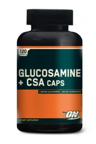 Glucosamine Plus CSA Caps, 120 pcs, Optimum Nutrition. Glucosamine Chondroitin. General Health Ligament and Joint strengthening 