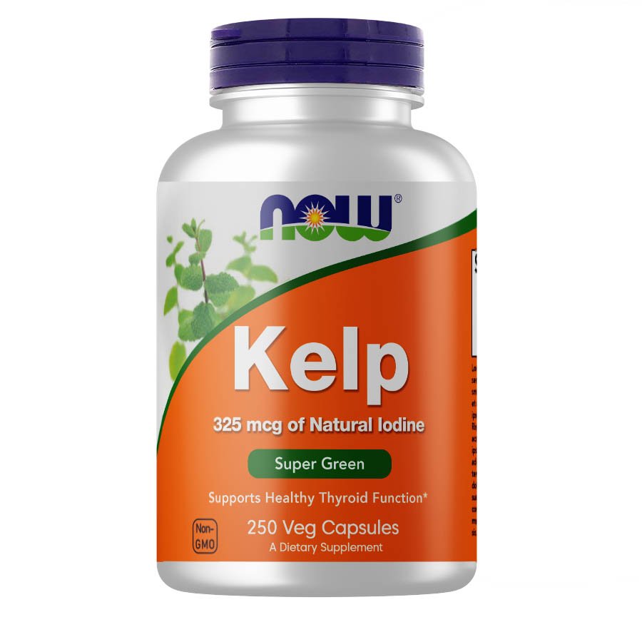 Витамины и минералы NOW Kelp 325 mcg, 250 вегакапсул,  ml, Now. Vitamins and minerals. General Health Immunity enhancement 