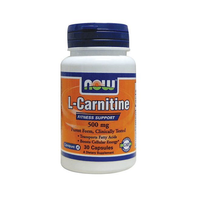 L-Carnitine 500 mg, 30 шт, Now. L-карнитин. Снижение веса Поддержание здоровья Детоксикация Стрессоустойчивость Снижение холестерина Антиоксидантные свойства 