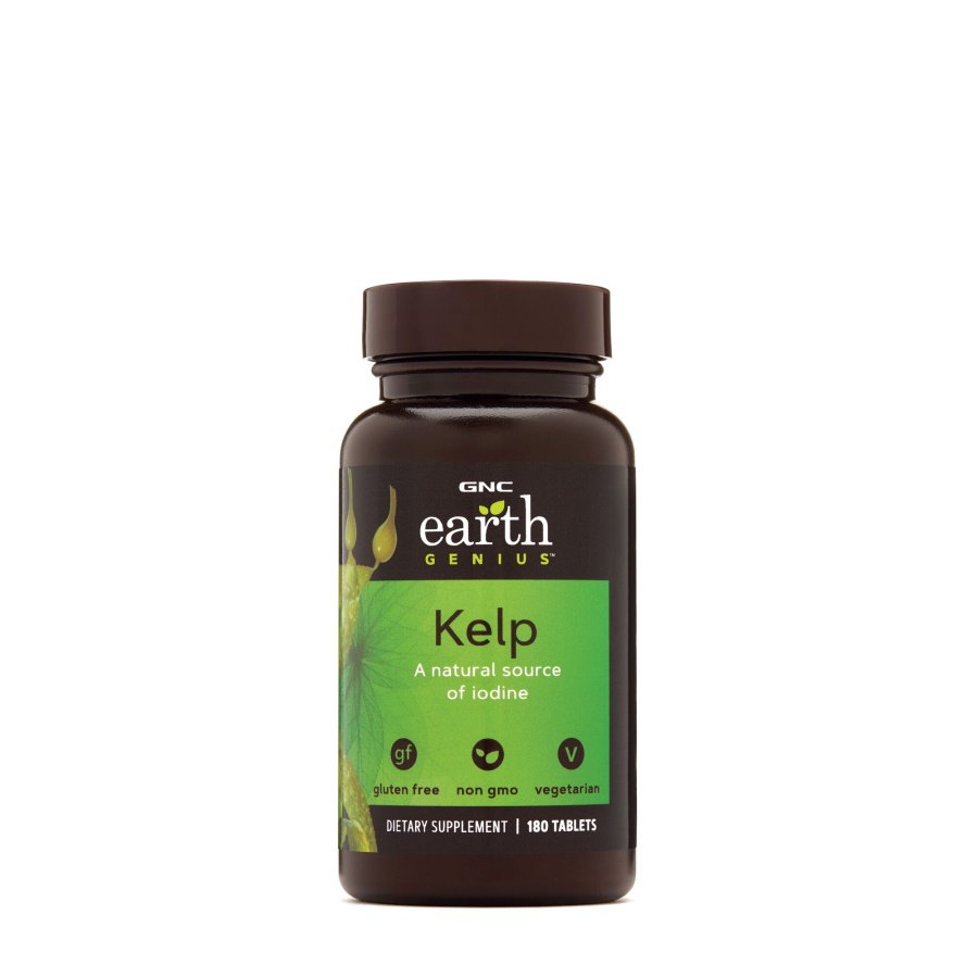 Натуральная добавка GNC Earth Genius Kelp, 180 таблеток,  мл, GNC. Hатуральные продукты. Поддержание здоровья 