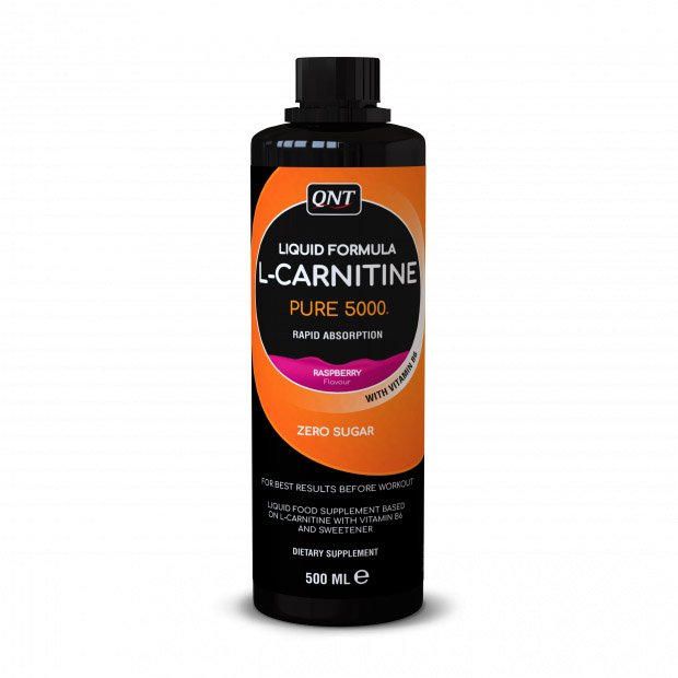 Жиросжигатель QNT L-Carnitine Liquid, 500 мл - малина,  мл, QNT. Жиросжигатель. Снижение веса Сжигание жира 