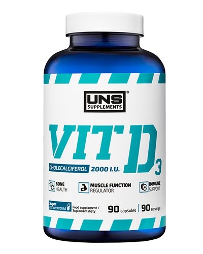 Vit D3, 90 pcs, UNS. Vitamin D. 