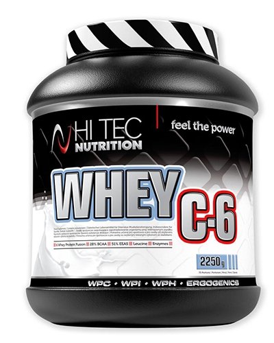 Whey C-6, 2250 г, Hi Tec. Комплексный протеин. 