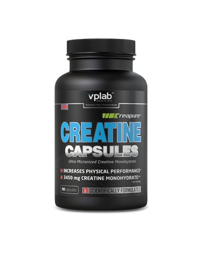 Creatine Capsules, 90 pcs, VP Lab. Creatine monohydrate. Mass Gain Energy & Endurance Strength enhancement 