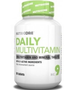Daily Multivitamin, 90 pcs, Nutricore. Vitamin Mineral Complex. General Health Immunity enhancement 
