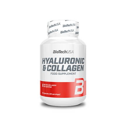 Для суставов и связок BioTech Hyaluronic and Collagen, 30 капсул,  ml, BioTech. Para articulaciones y ligamentos. General Health Ligament and Joint strengthening 