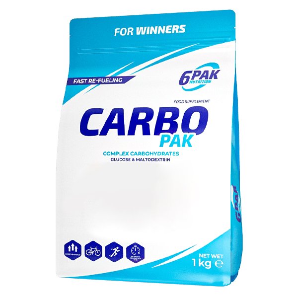 Гейнер 6PAK Nutrition Carbo Pak, 1 кг Апельсин,  ml, 6PAK Nutrition. Gainer. Mass Gain Energy & Endurance recovery 