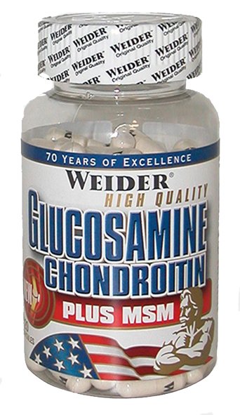 Glucosamine Chondroitin Plus MSM, 120 шт, Weider. Глюкозамин Хондроитин. Поддержание здоровья Укрепление суставов и связок 