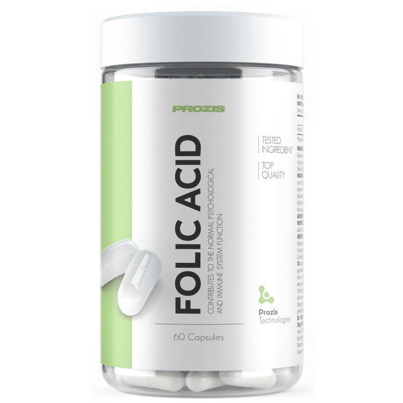 Витамины и минералы Prozis Folic Acid 500 mcg, 60 капсул,  ml, Prozis. Folic acid. General Health 