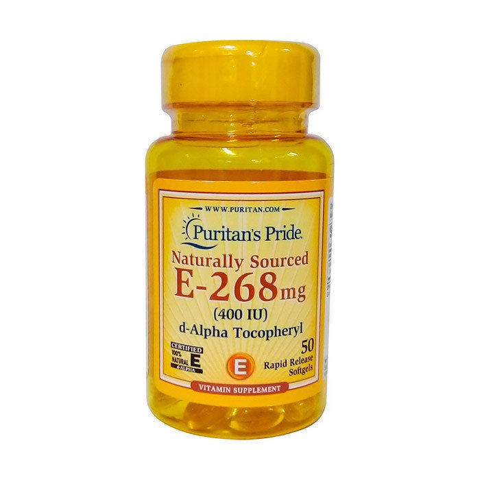 Витамин Е Puritan's Pride Naturally Sourced E-268 мг (400 IU) пуританс прайд,  мл, Puritan's Pride. Витамин E. Поддержание здоровья Антиоксидантные свойства 