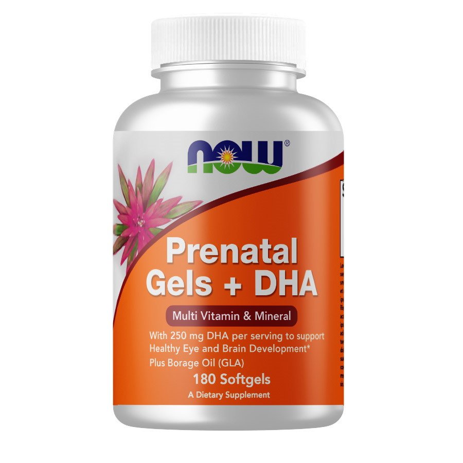Now Витамины и минералы NOW Prenatal Gels with DHA, 180 капсул, , 