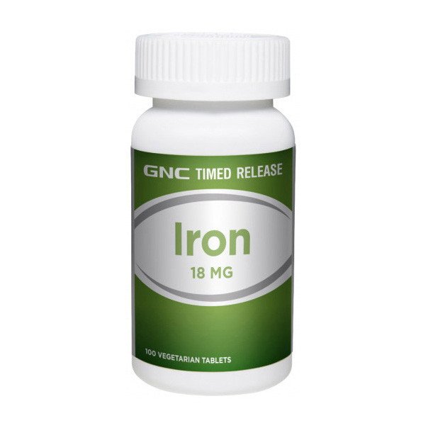 GNC Железо GNC Iron 18 mg 100 таблеток, , 