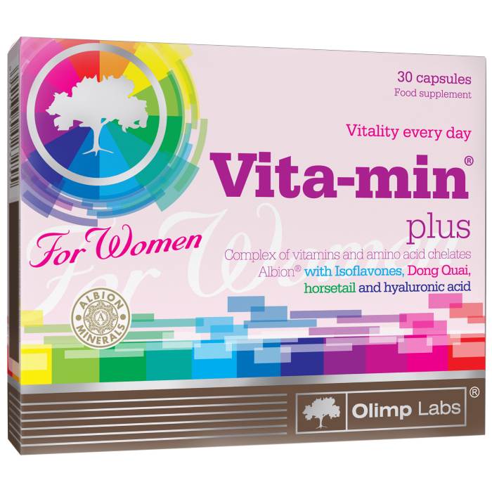 Витамины и минералы Olimp Vita-min Plus Women, 30 капсул,  ml, Olimp Labs. Vitamins and minerals. General Health Immunity enhancement 