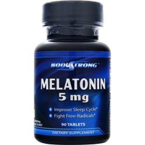 Melatonin 5 mg, 90 piezas, BodyStrong. Melatoninum. Improving sleep recuperación Immunity enhancement General Health 