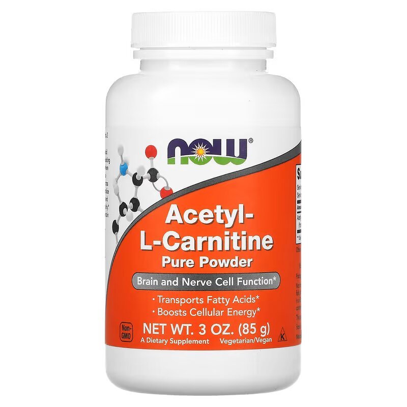 Жиросжигатель NOW Acetyl-L-Carnitine, 85 грамм,  мл, Now. Жиросжигатель. Снижение веса Сжигание жира 