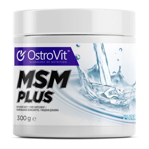 MSM Plus, 300 г, OstroVit. Хондропротекторы. Поддержание здоровья Укрепление суставов и связок 