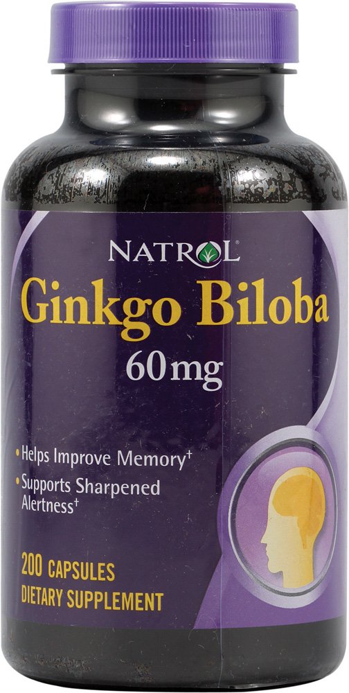 Ginkgo Biloba, 200 шт, Natrol. Спец препараты. 