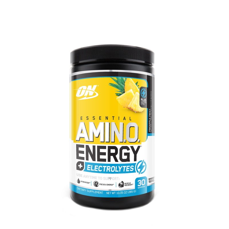 Предтренировочный комплекс Optimum Essential Amino Energy+Electrolytes, 285 грамм Ананас,  мл, Optimum Nutrition. Предтренировочный комплекс. Энергия и выносливость 
