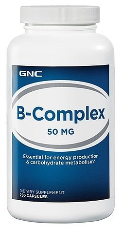 B-Complex 50, 250 шт, GNC. Витамин B. Поддержание здоровья 