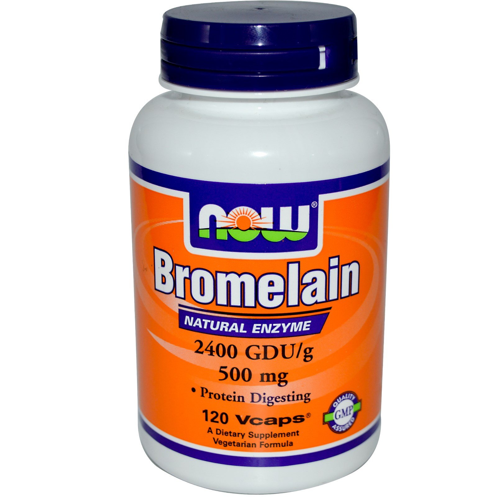 Bromelain 500 mg, 120 шт, Now. Спец препараты. 