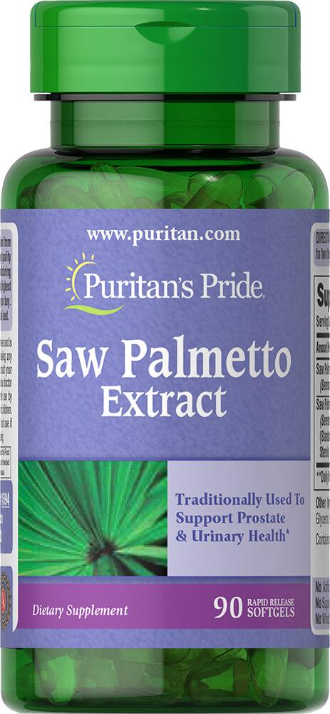 Puritan's Pride Saw Palmetto Extract 90 Caps,  мл, Puritan's Pride. Спец препараты. 