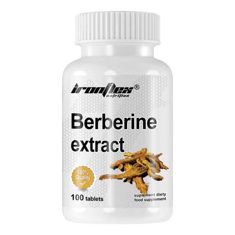IronFlex Натуральная добавка IronFlex Berberine Extract, 100 капсул, , 