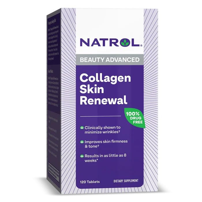 Natrol Препарат для суставов и связок Natrol Collagen Skin Renewal, 120 таблеток, ,
