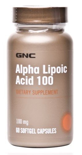 Alpha Lipoic Acid 100, 60 piezas, GNC. Alpha Lipoic Acid. General Health Glucose metabolism regulation Lipid metabolism regulation 