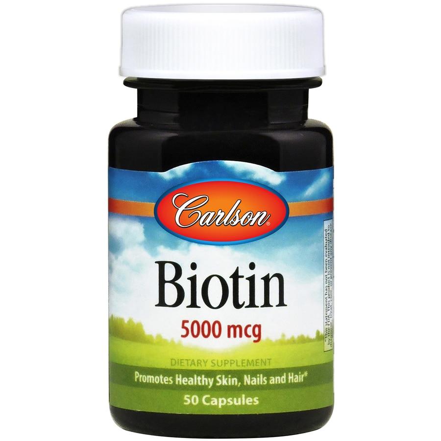 Carlson Labs Биотин Carlson Labs Biotin 5000 mcg (50 капс) карлсон лабс витамин б7, , 