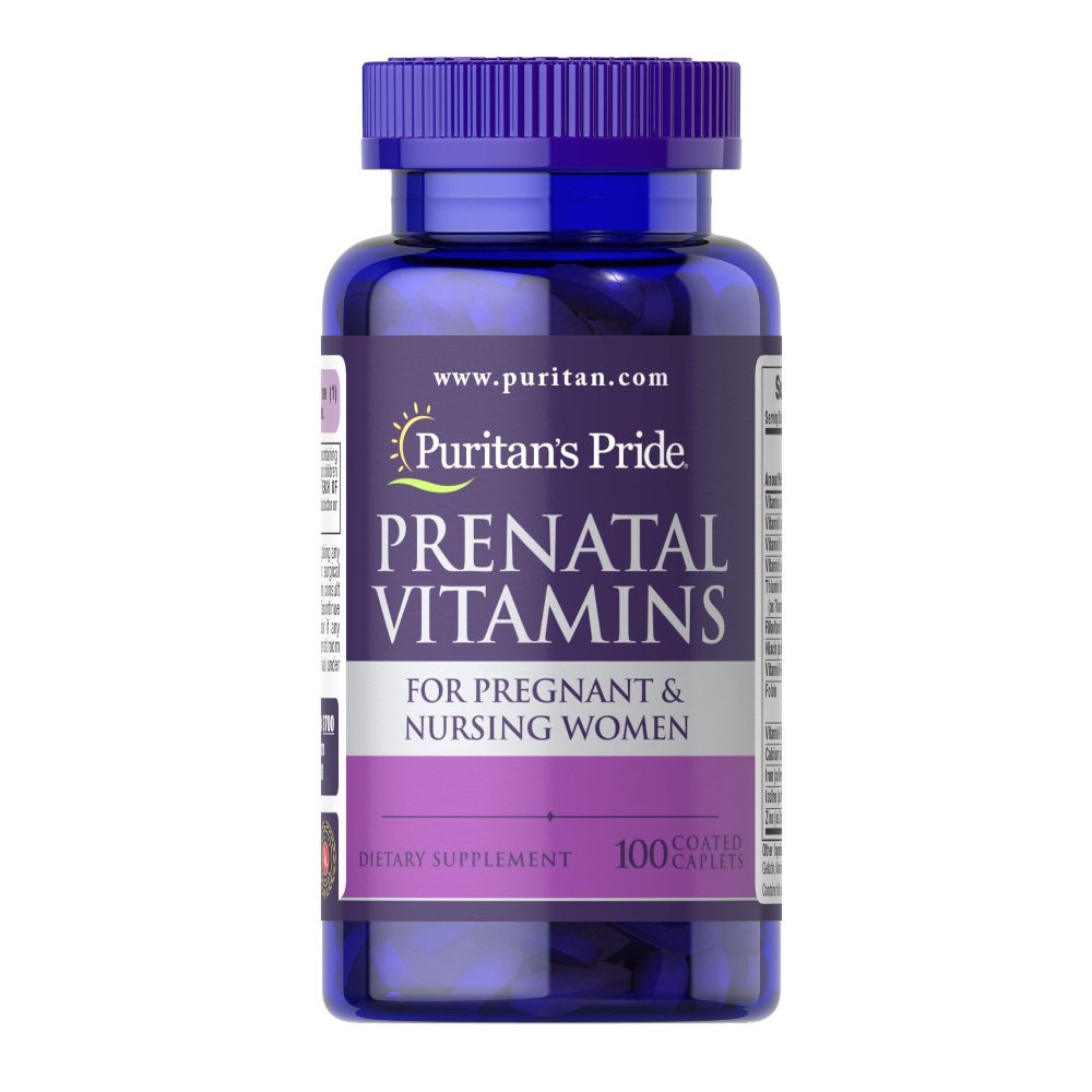 Puritan's Pride Витамины и минералы Puritan's Pride Prenatal Vitamins, 100 каплет, , 
