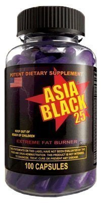 Cloma Pharma  Asia Black 100 шт. / 100 servings,  мл, Cloma Pharma. Жиросжигатель. Снижение веса Сжигание жира 
