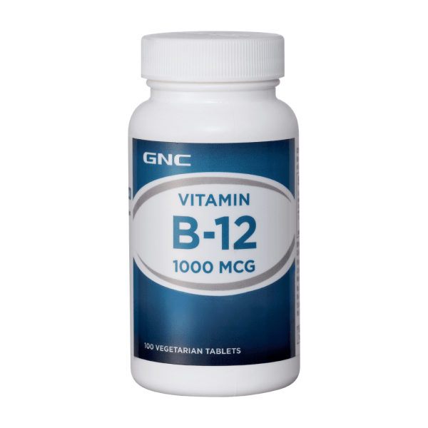 Витамины и минералы GNC Vitamin B12 1000 mcg, 100 таблеток,  мл, GNC. Витамины и минералы. Поддержание здоровья Укрепление иммунитета 