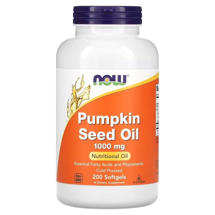 Now Жирные кислоты NOW Pumpkin seed oil 1000 mg, 200 капсул, , 