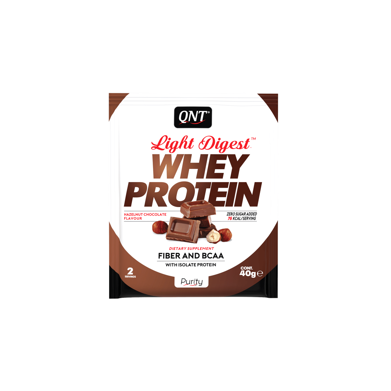 QNT Сывороточный протеин концентрат QNT Light Digest Whey protein (500 г) кюнт nut chocolate, , 0.5 