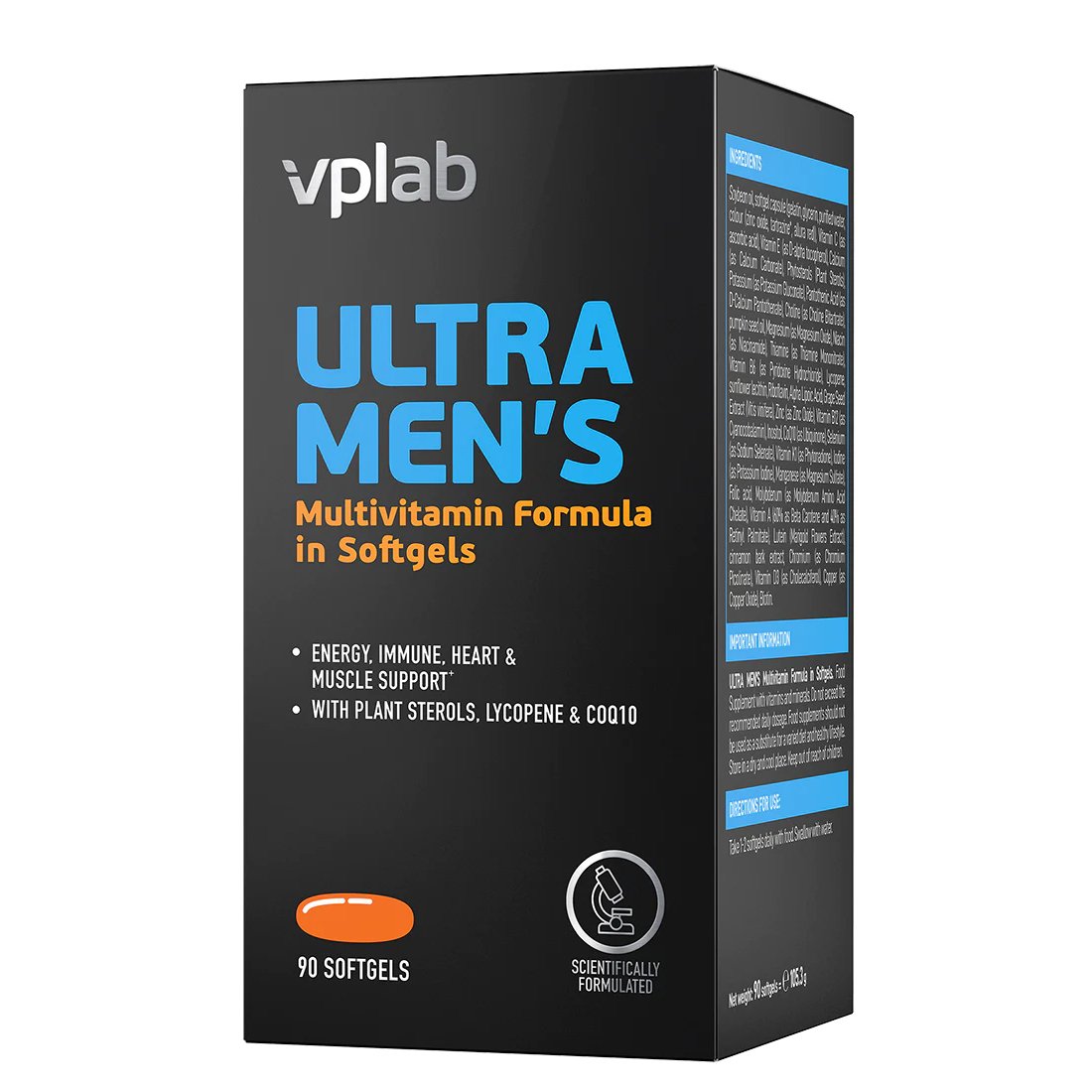 VP Lab Витамины и минералы VPLab Ultra Men's Multivitamin Formula, 90 капсул, , 